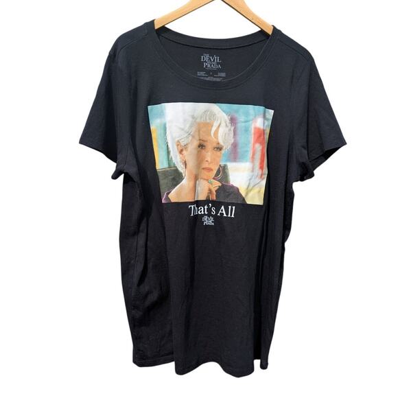 The Devil Wears Prada graphic T-shirt Plus size 2X  crew neck top Casual movie - Picture 1 of 4